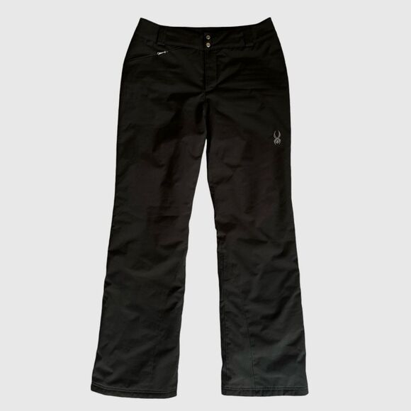 Spyder Pants - Spyder Winner Athletic Fit Black Insulated Snow Pants Women’s Size 8